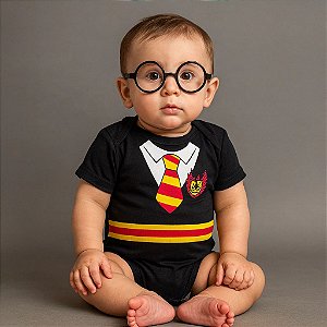 BODY HARRY POTTER MENINO + ÓCULOS MODELO 02