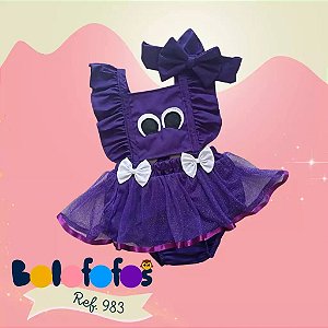 ROMPER BOLO FOFO LUXO + TURBANTE