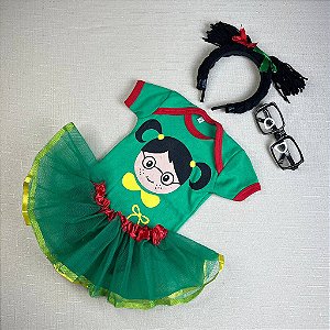 BODY CHIQUINHA ROSTO + SAIA+ TIARA OU ÓCULOS