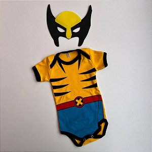 BODY TEMÁTICO WOLVERINE + MÁSCARA