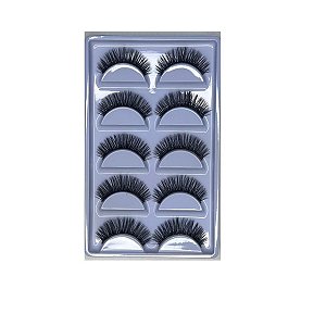 Cílios Postiços 5 Pares 6D Fix Mais