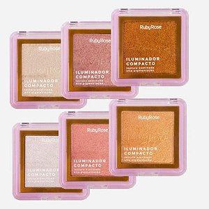 Iluminador Compacto Ruby Rose Textura Fina Alta Pigmentação