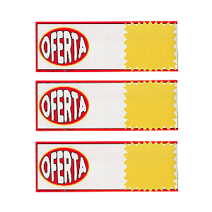 Cartaz Oferta 30cm x 10,5cm | Código 112