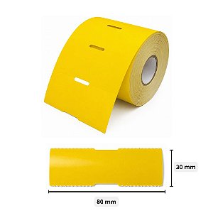 Etiqueta Friso 80x30 com Gap Central para Gôndola
