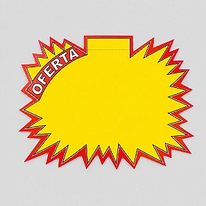 Cartaz Splash Oferta 31cm x 23cm – Modelo A | Papel Cartão 250g | 50 ou 100 Folhas
