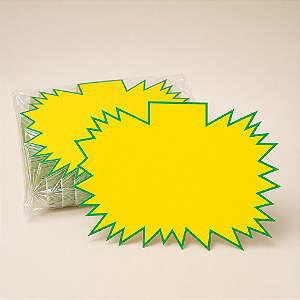 Cartaz Splash para Hortifruti 31cm x 23cm – Modelo A4 | Papel Cartão 250g | 50 ou 100 Folhas