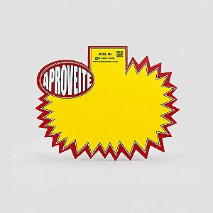 Cartaz Splash Aproveite 23cm x 15cm – Modelo B4 | Papel Cartão 250g | 50 ou 100 Folhas
