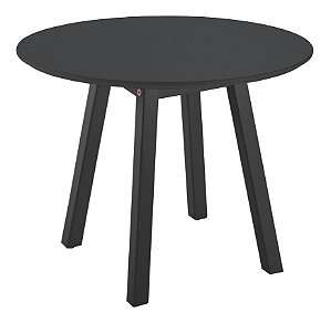 Mesa Canto Lateral Oval Alta Preto Tramontina 91458071