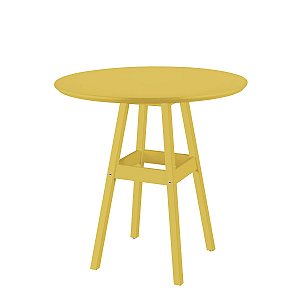 Mesa Pub Bar Bistro 80Cm Amarelo Tramontina 91451080