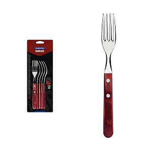 Jogo Garfos Inox 6PC Polywood Madeira Tramontina 21110670