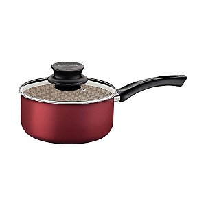 Panela Tampa Vidro 18Cm Paris Vermelha 2L Tramontin 20525718