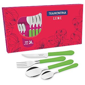 Faqueiro Talher Inox 24 PeCas Verde Leme Tramontina 23198230