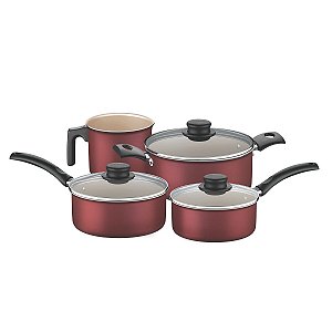 Jogo Panelas Aluminio 4PC Vermelha Turim Tramontina 20298760
