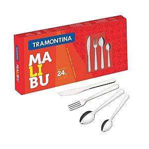 Kit Garfo Faca Colher Talher Inox Malibu Tramontina 23799022