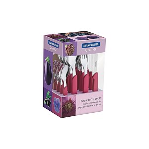 Faqueiro Talher 16 Roxo Purpura Carmel Tramontina 23499011