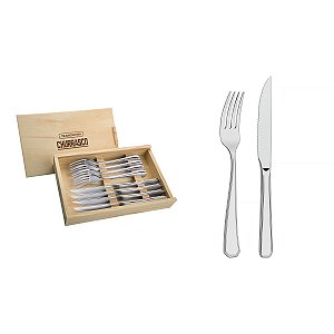Estojo Garfo Faca Inox Churrasco 8PCs Tramontina 66912614
