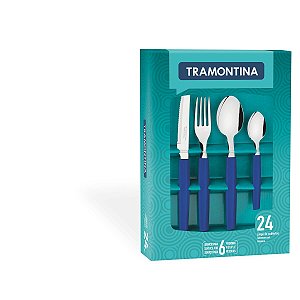 Faqueiro Talher Inox 24 PeCas Munique Tramontina 23299172