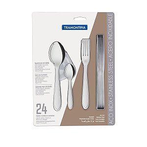 Faqueiro Talheres Inox 24 PeCas Laguna Tramontina 66906976
