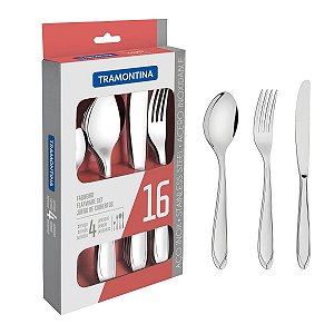 Faqueiro Talher Inox 16 PeCas Laguna Tramontina 66906650