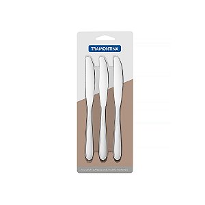 Jogo Faca Sobremesa Aco Inox 3PCs Tramontina 66902061