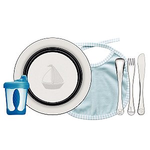 Prato Talher Babador Inox Bebe Infantil Le Petit 64250640