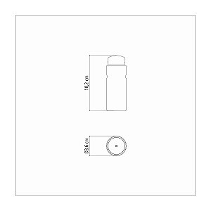 Porta Palito Paliteiro Vidro Lar 100Ml Tramontina 61120000
