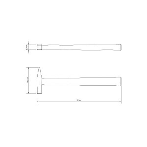 Martelo Pena Rebitar Bater Metal 300G Tramontina 40443005