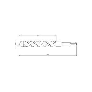 Broca Concreto Sds Plus 10Mm 160Mm Tramontina 43148118