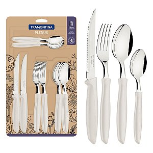 Faqueiro Talher 16 Plenus Off White Tramontina 23498301