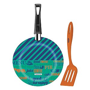 Frigideira 24Cm Espatula Breakfast Verde Tramontina 27813001