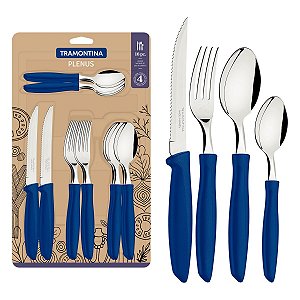 Faqueiro Talher 16 Plenus Azul Tramontina 23498101