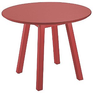 Mesa Lateral Canto Oval Alta Vermelha Tramontina 91453071