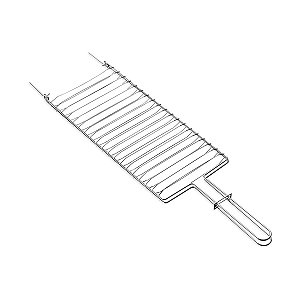 Grelha Churrasco Inox Frango Peixe 72Cm 22Cm Tramon 26480002