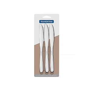 Conjunto De Facas De Mesa Aço Inox 3 Pç. Tramonti 66901031