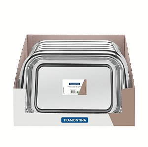 Assadeiras Inox 34Cm 22Cm Display Tramontina 61310345
