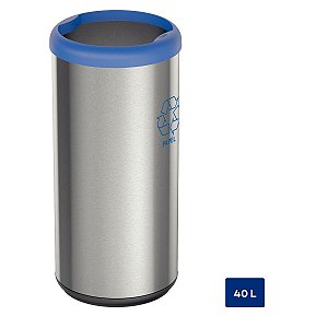Lixeira Inox 40 Litros Borda Plástica Tramontina 94539221