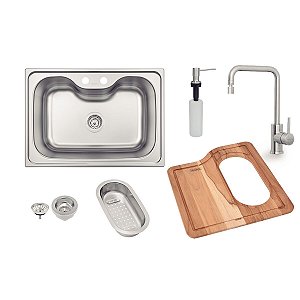 Cuba Misturador Sobrepor Inox Morgana Tramontina 93806112
