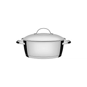 Panela Caçarola Rasa Inox Allegra 22Cm 3,3L Tramont 62653220