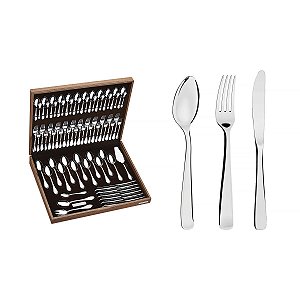 Faqueiro Talher Inox 76 Peças Com Estojo Tramontina 66962300