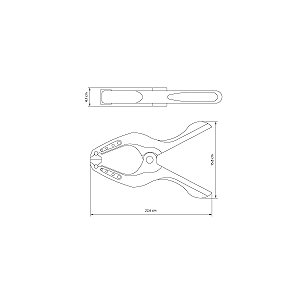 Grampo Sargento Mordedor Plastico 3 Tramontina 43192003