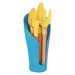 Kit Utensilios P/ Vaso Cocoon Azul Tramontina 78107702