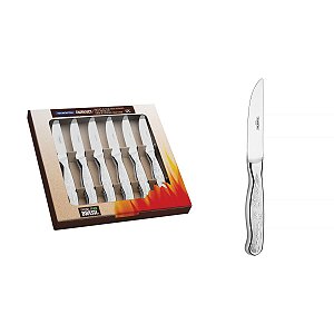 Facas Churrasco Fio Liso Gravura Estampa Tramontina 66928628