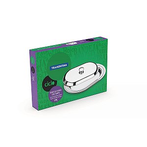 Travessa Funda Inox Com Tampa Ciclo Tramontina 61517400