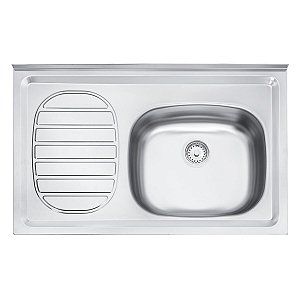Pia Inox 80Cm 50Cm Cuba Direita Standard Tramontina 93420507
