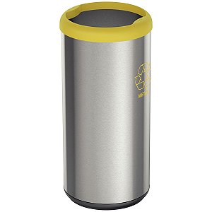 Lixeira Inox Polido 40L Amarela Tramontina 94539224