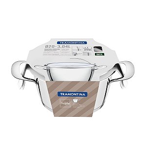 Panela Caçarola Funda Inox Ventura 20Cm 3,1L Tramon 62364208
