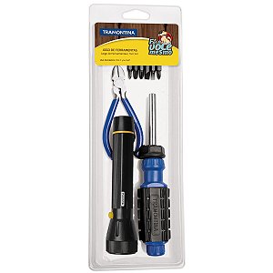 Kit Ferramenta Lanterna Alicate Corte Tramontina 43408168
