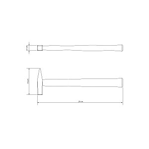 Martelo Pena Rebitar Bater Metal 5Og Tramontina 40443001