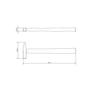 Martelo Pena Rebitar Bater Metal 1500G Tramontina 40443011