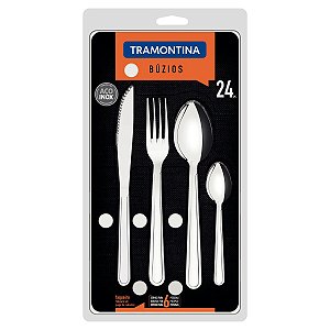 Faqueiro Talheres Inox 24Pc Buzios Tramontina 23799075
